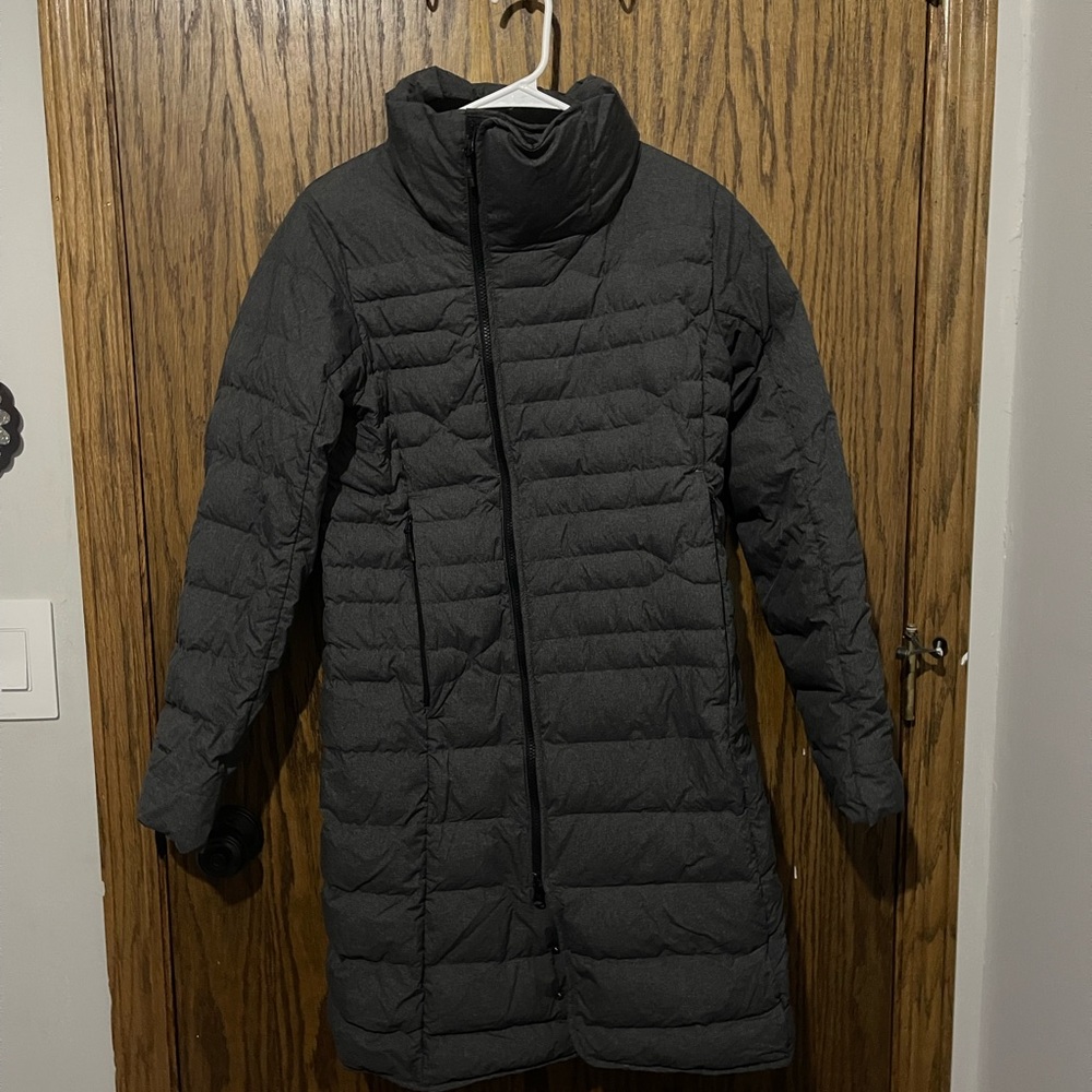 Women's Quilted Long Jacket - Black